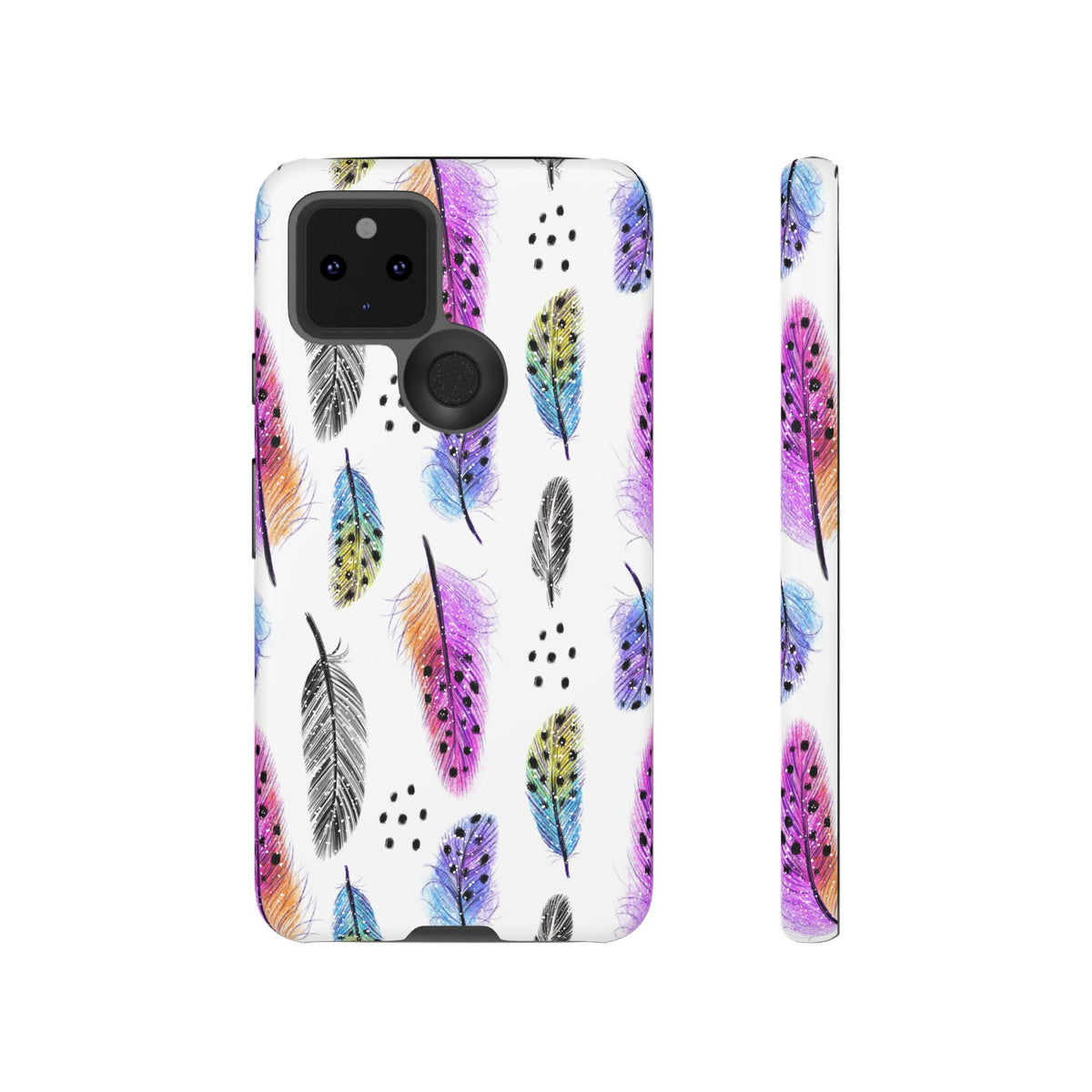 Feather Pattern Phone Case – Elegant & Durable Protection for Your Phone