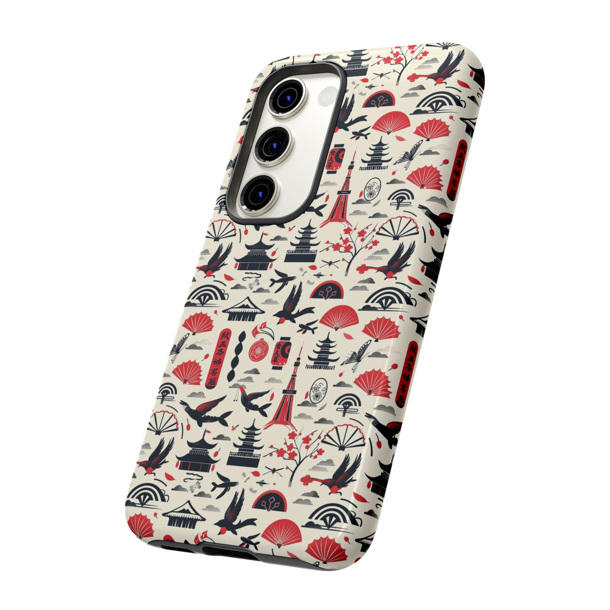 Japanese Pattern Phone Case – Elegant & Timeless Design for Your Phone 067