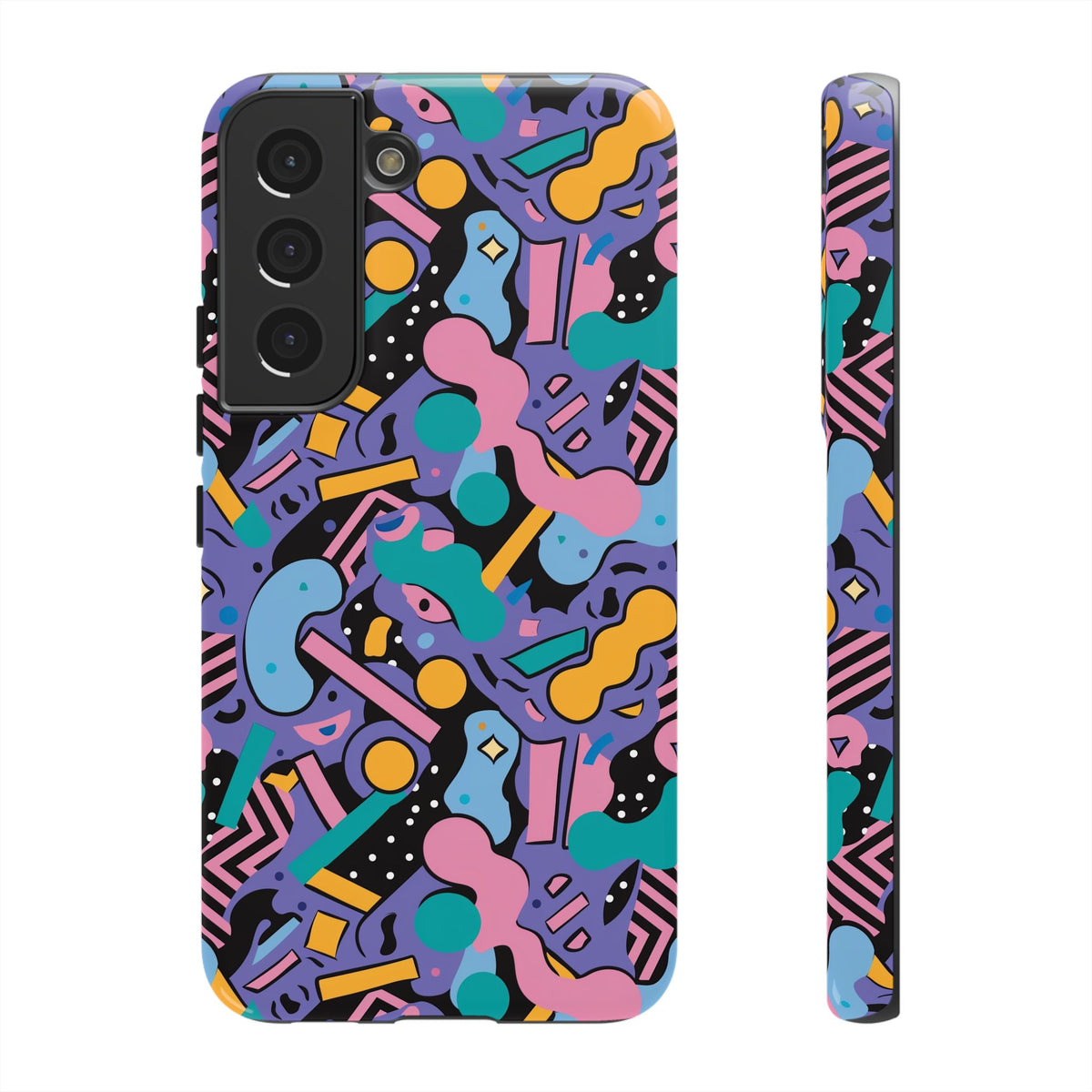 90s Themed Seamless Pattern Phone Case – Embrace Retro Style and Protection 234