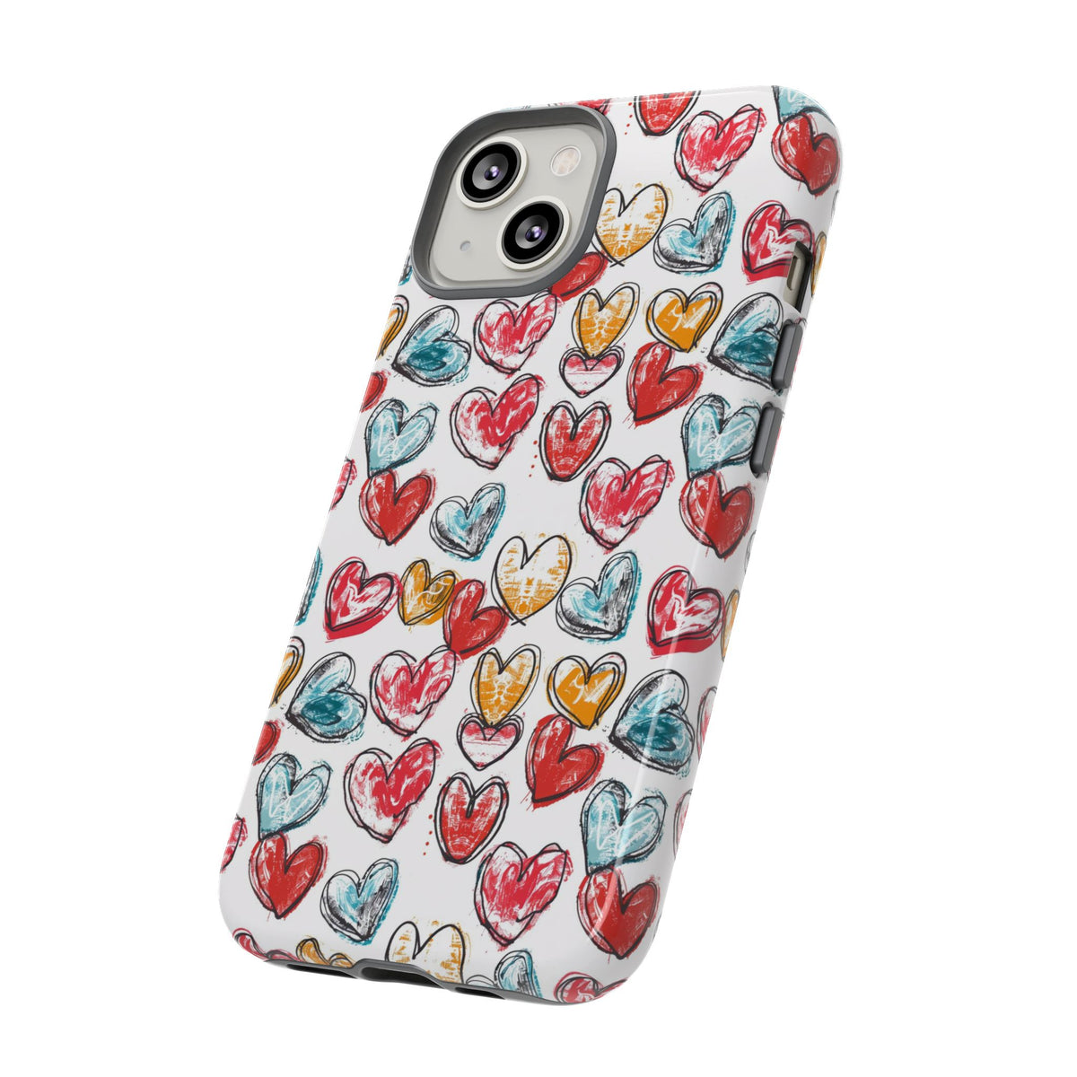 Heart Pattern Phone Case – Stylish & Loving Design for Your Device 235