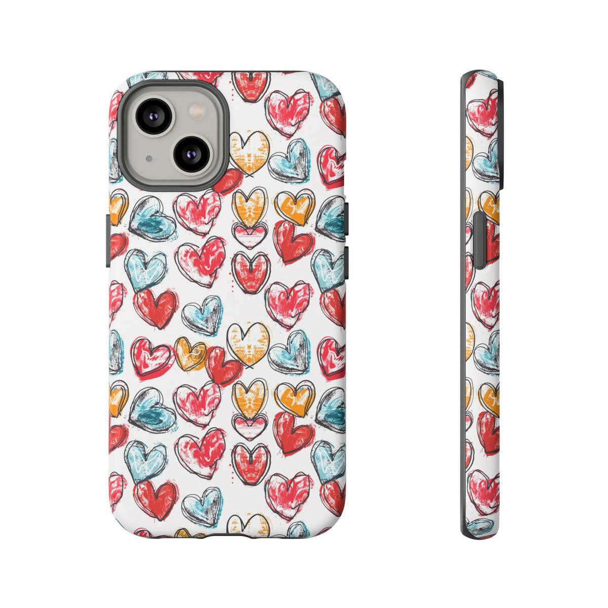 Heart Pattern Phone Case – Stylish & Loving Design for Your Device 235