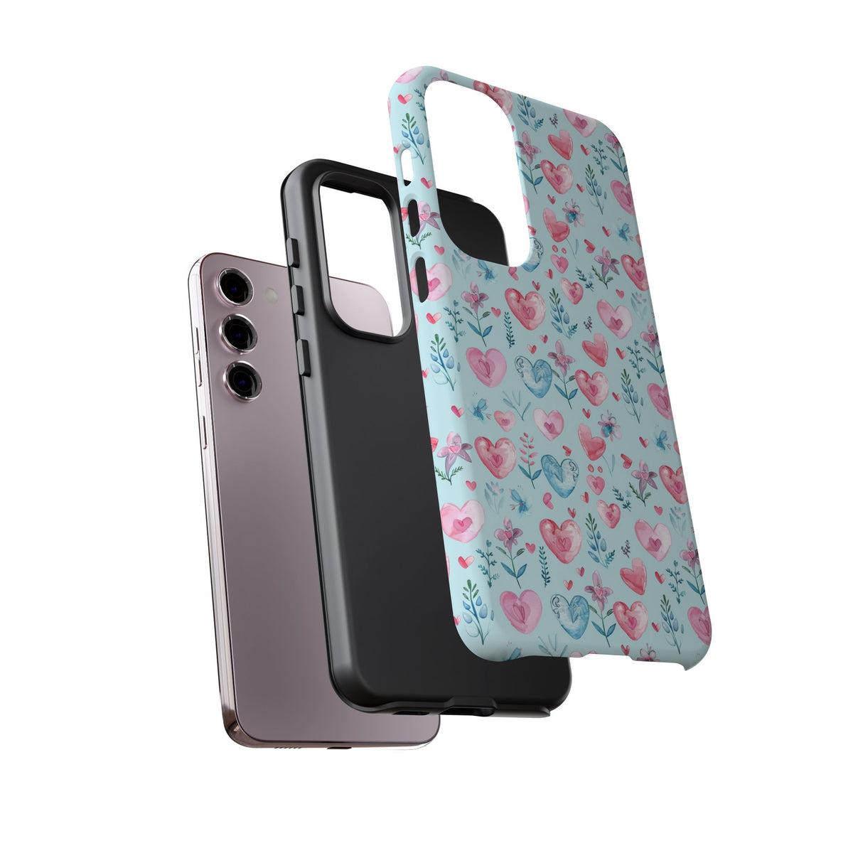 Heart Pattern Phone Case – Stylish & Loving Design for Your Device 228