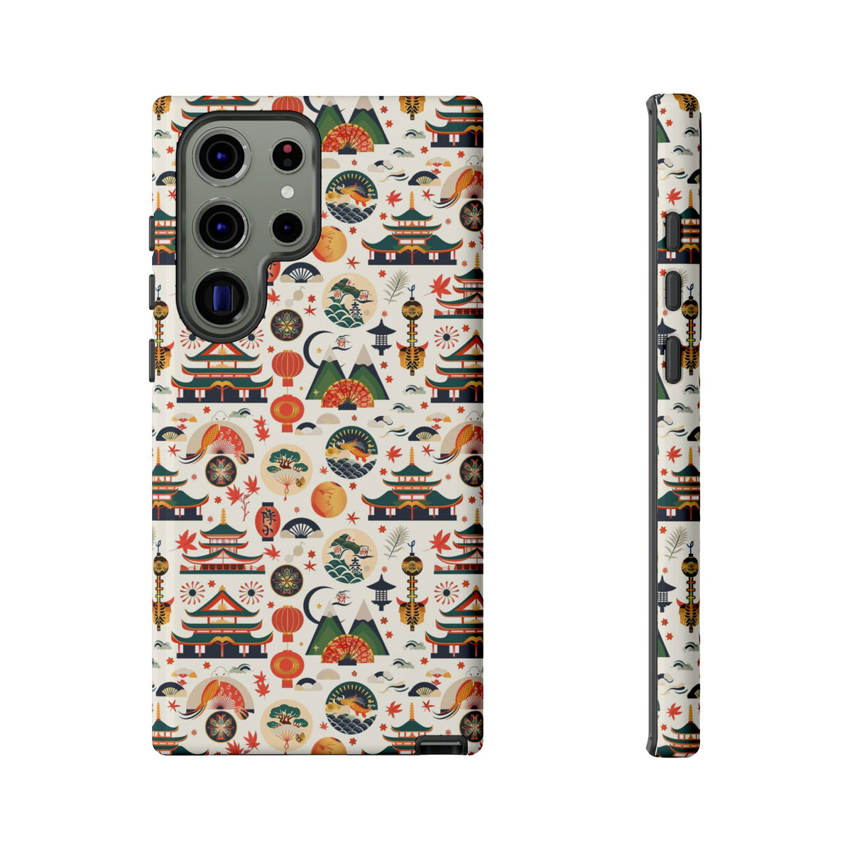 Japanese Pattern Phone Case – Elegant & Timeless Design for Your Phone 068