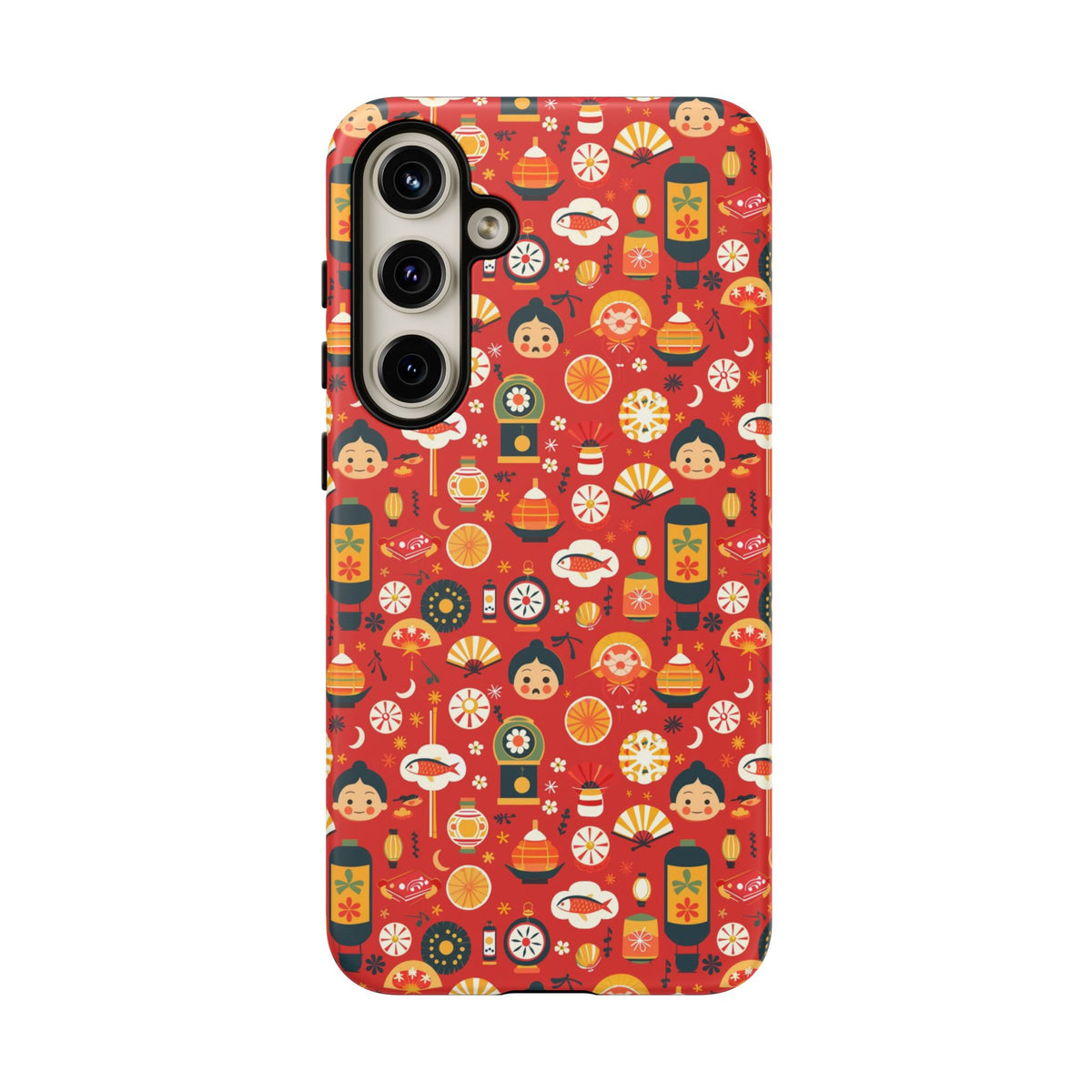 Japanese Pattern Phone Case – Elegant & Timeless Design for Your Phone 087