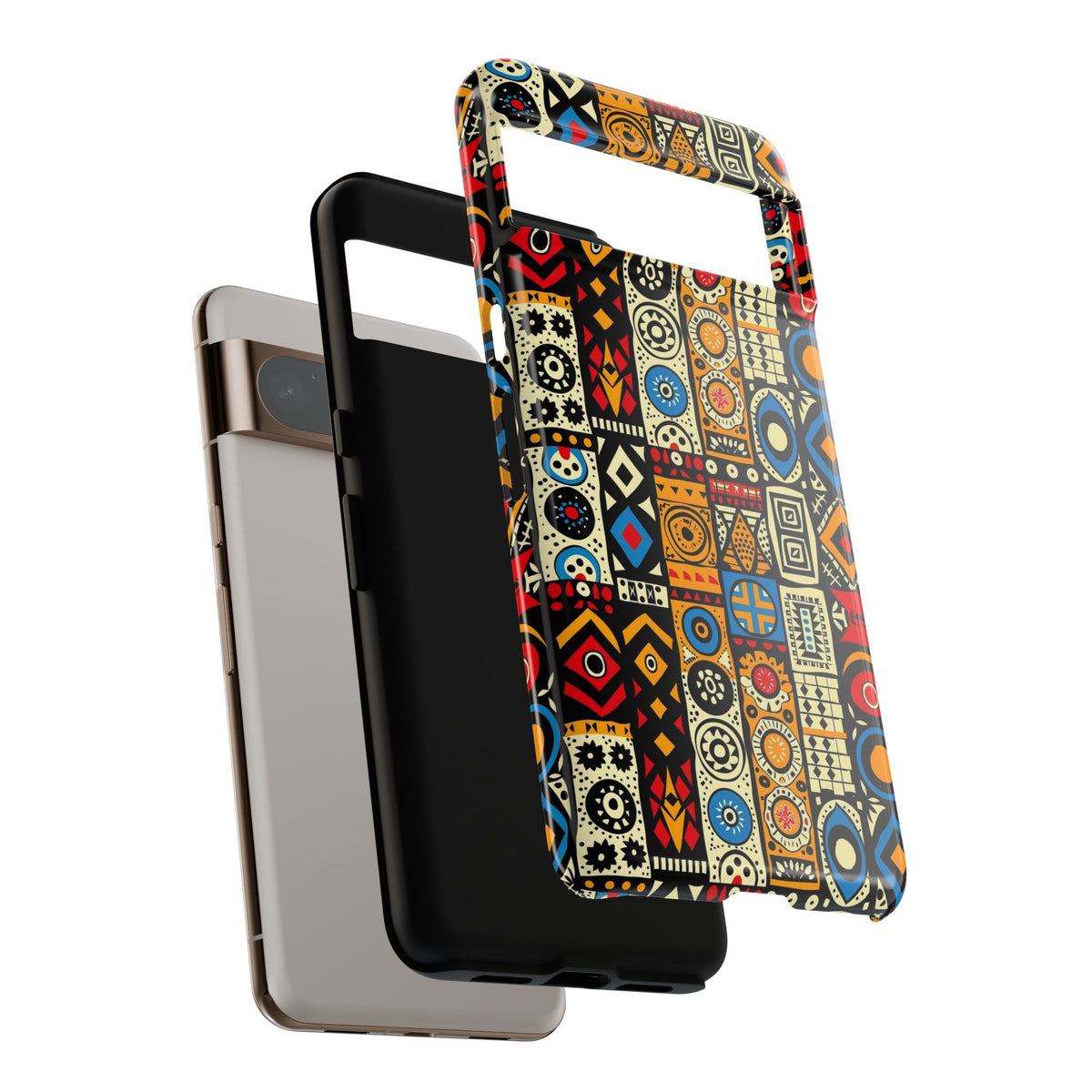 Stylish African Pattern Phone Case – Unique and Vibrant Protection 206