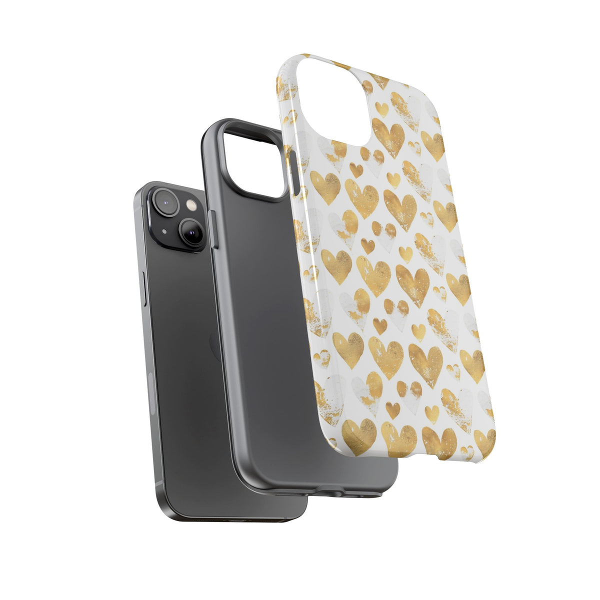 Heart Pattern Phone Case – Stylish & Loving Design for Your Device 230