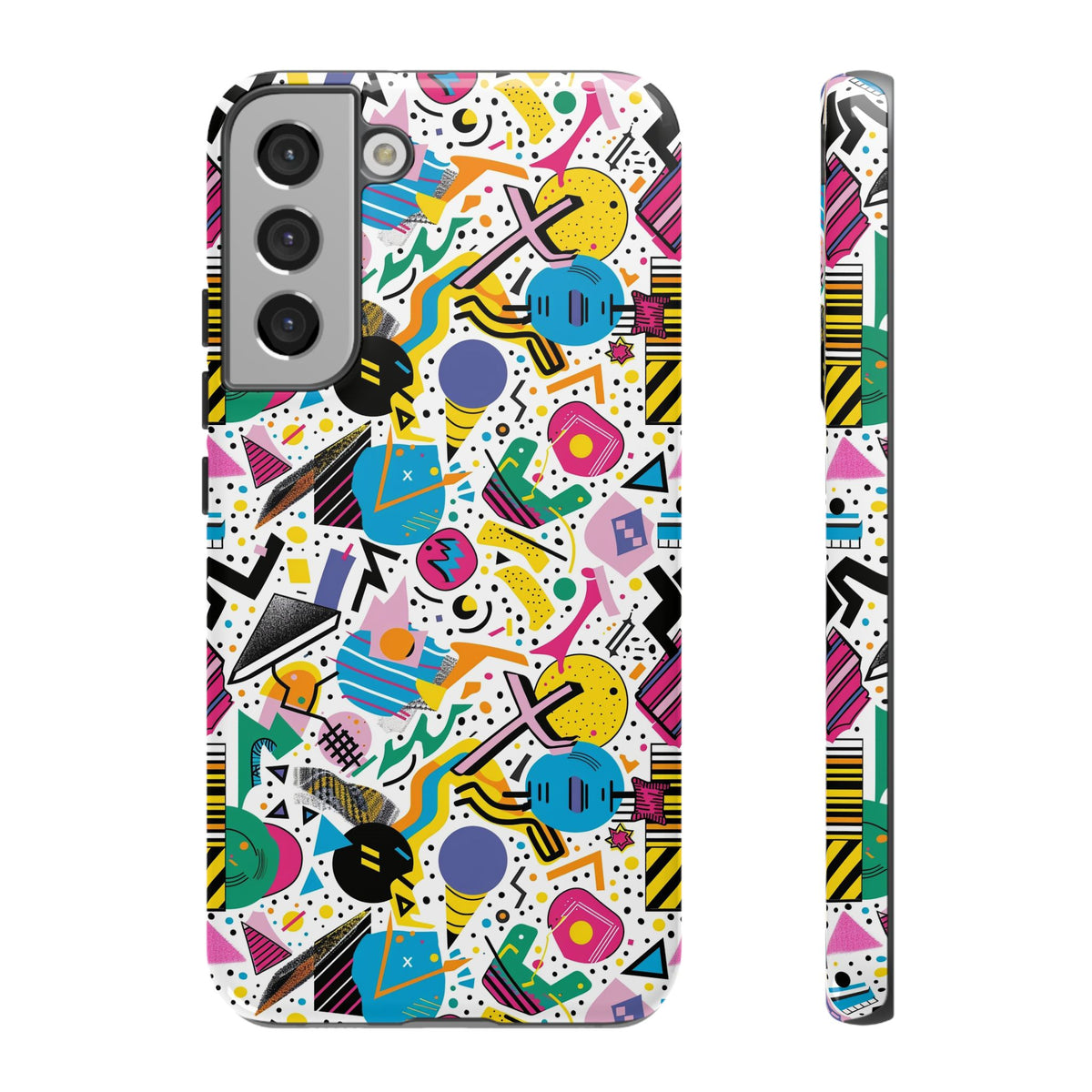 90s Themed Seamless Pattern Phone Case – Embrace Retro Style and Protection 225