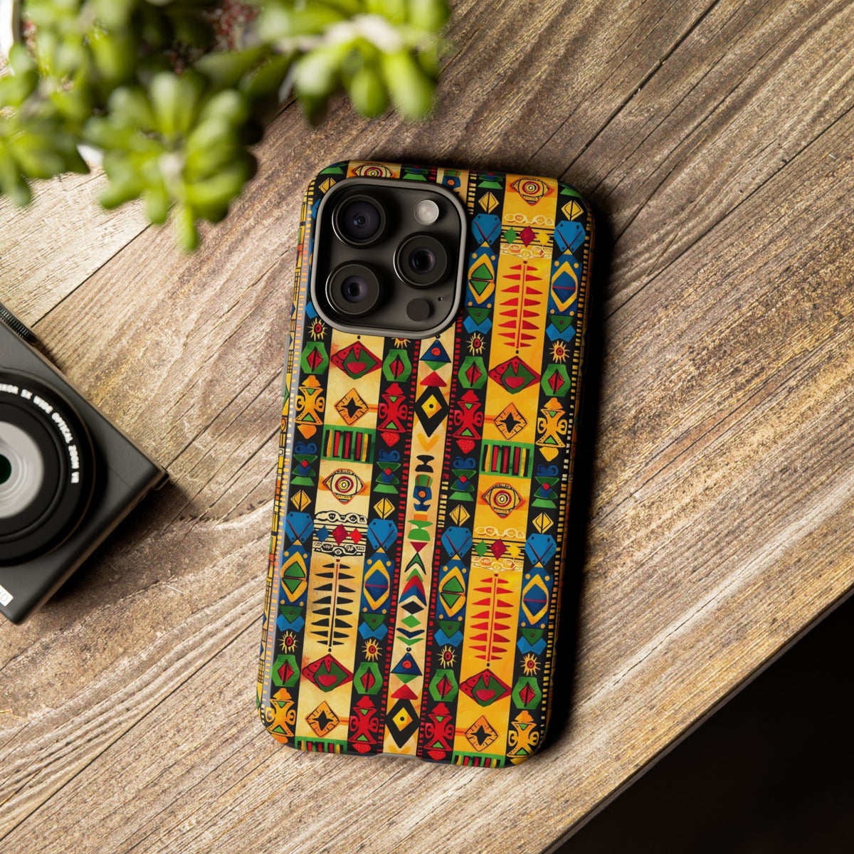 Stylish African Pattern Phone Case – Unique and Vibrant Protection 163