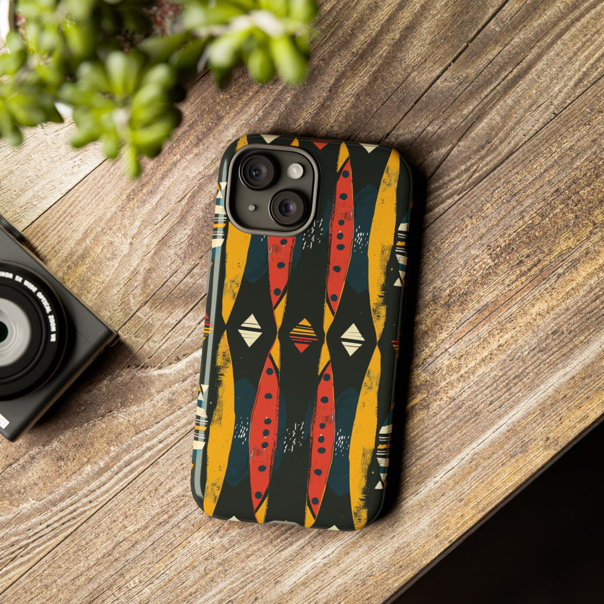 Stylish African Pattern Phone Case – Unique and Vibrant Protection 156