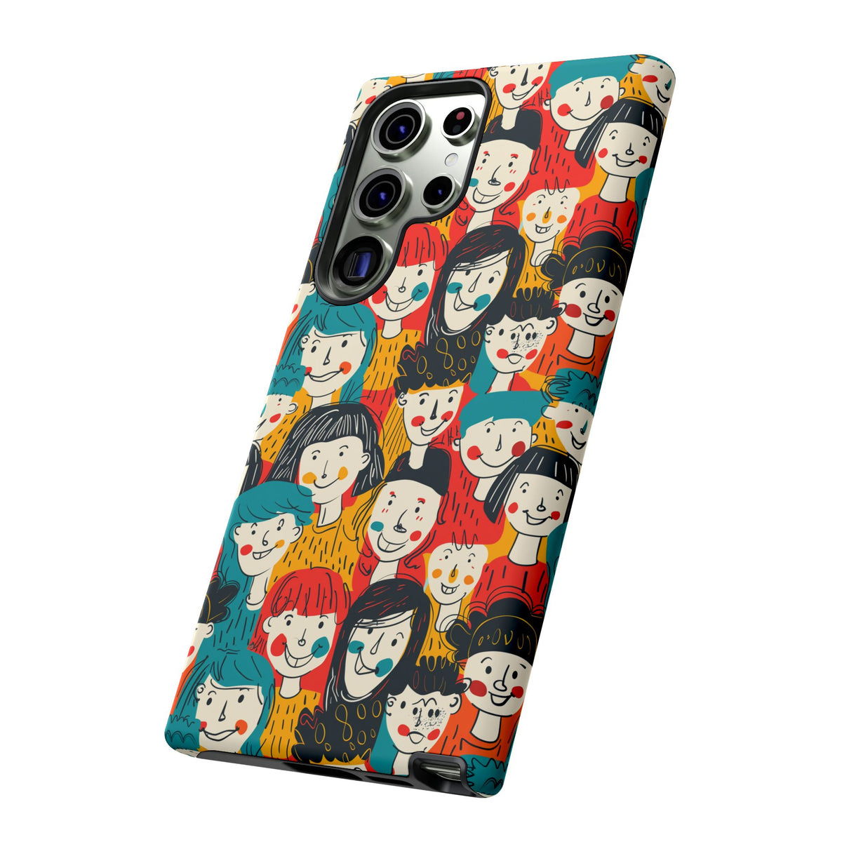 Happy Faces Phone Case – Joyful and Cheerful Design for a Bright Look 3