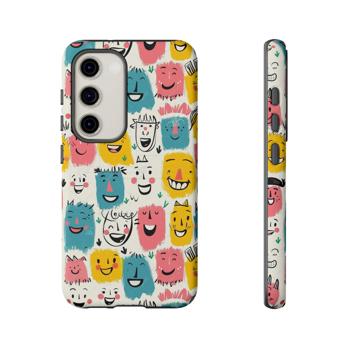 Happy Faces Phone Case – Joyful and Cheerful Design for a Bright Look