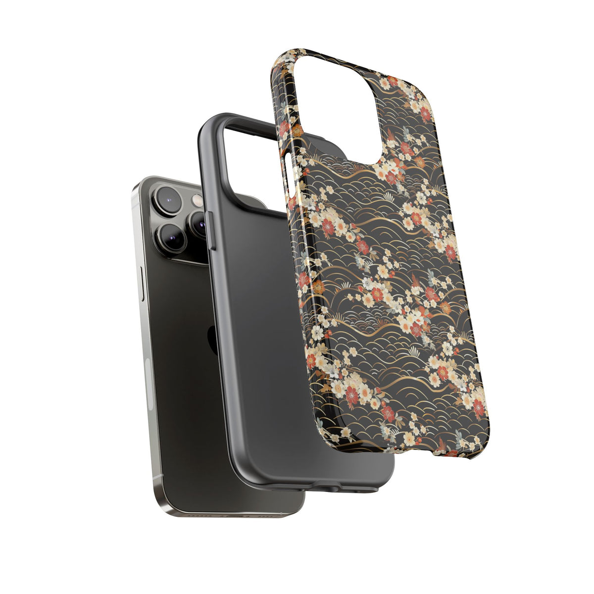 Japanese Pattern Phone Case – Elegant & Timeless Design for Your Phone 097