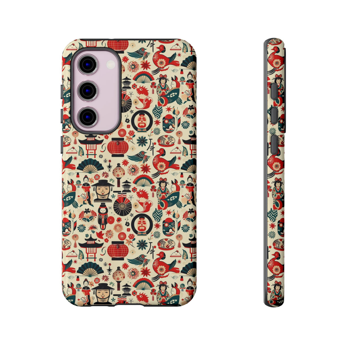 Japanese Pattern Phone Case – Elegant & Timeless Design for Your Phone 471