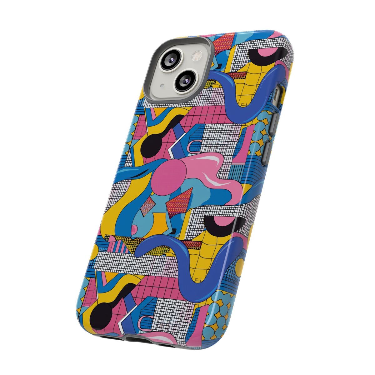 90s Themed Seamless Pattern Phone Case – Embrace Retro Style and Protection 224