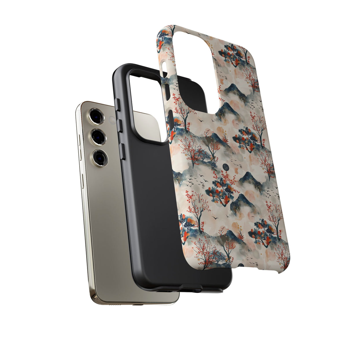 Japanese Pattern Phone Case – Elegant & Timeless Design for Your Phone 501