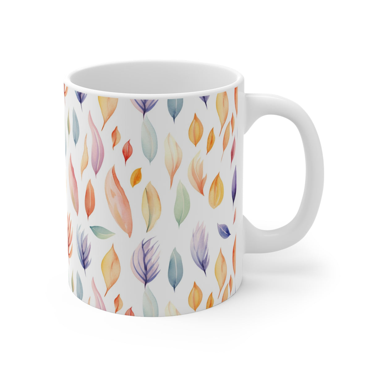 Various Watercolor Design All Over Coffee Mug – Unique Artistic Ceramic Coffee Cup 203