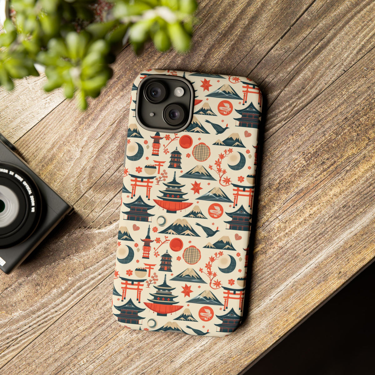 Japanese Pattern Phone Case – Elegant & Timeless Design for Your Phone 140