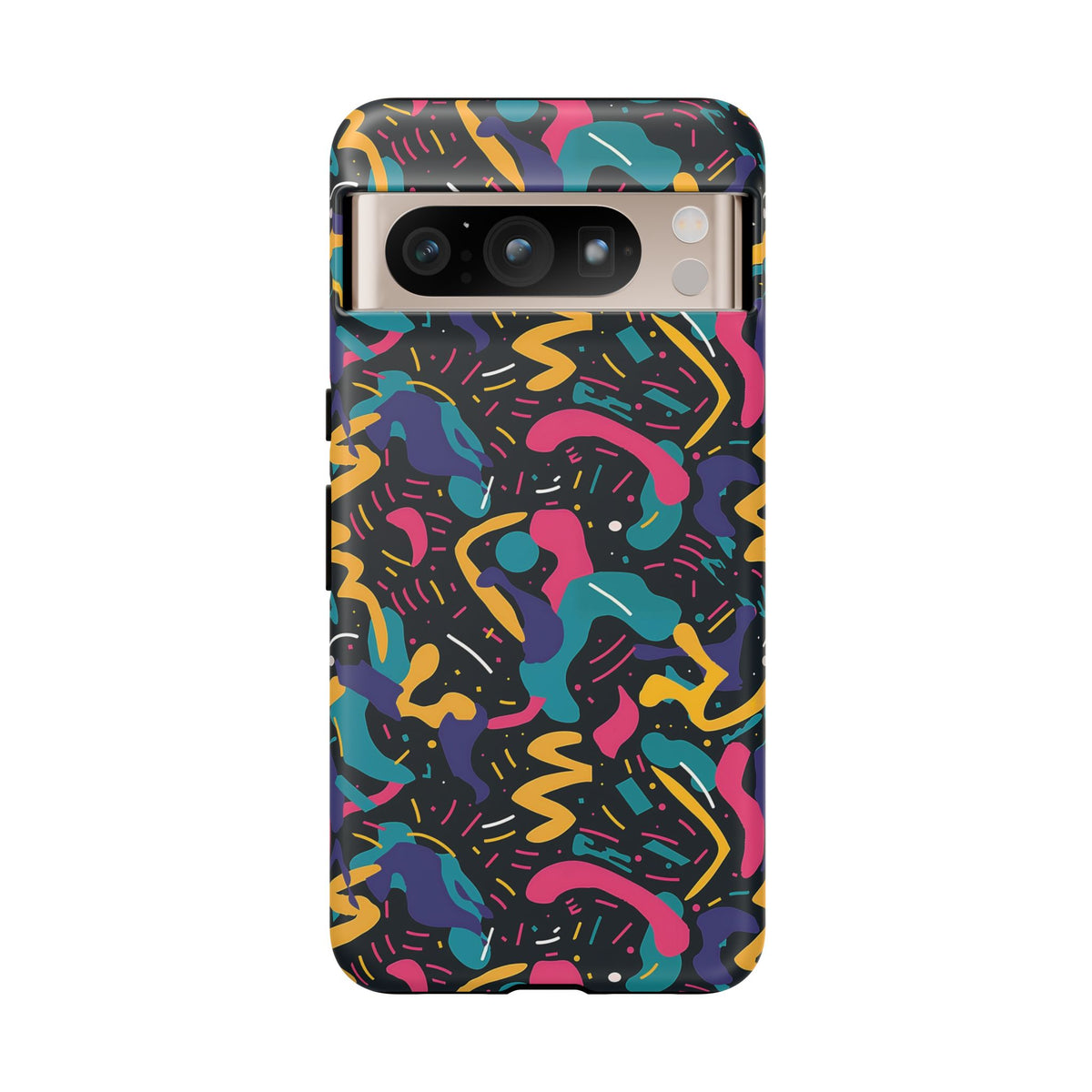 90s Themed Seamless Pattern Phone Case – Embrace Retro Style and Protection 235