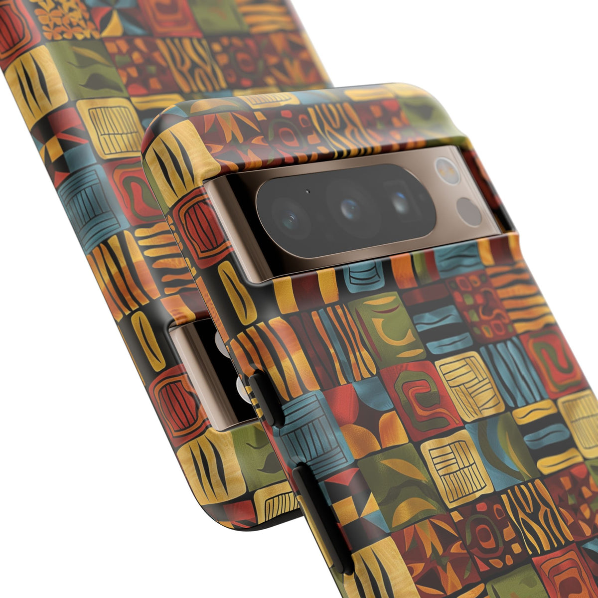 Stylish African Pattern Phone Case – Unique and Vibrant Protection 075