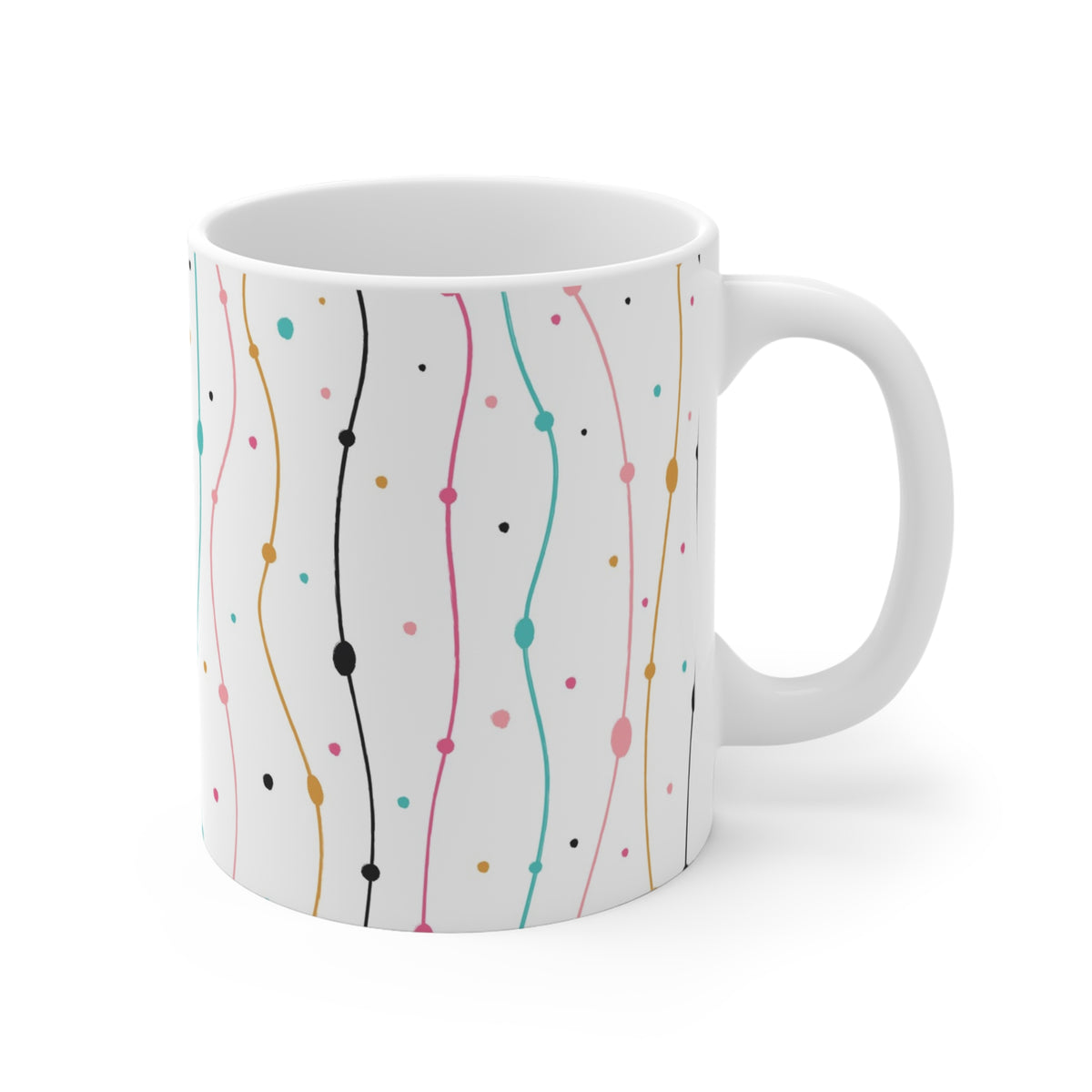 Cute Abstract Doodle Coffee Mug – Fun and Whimsical Drinkware 2