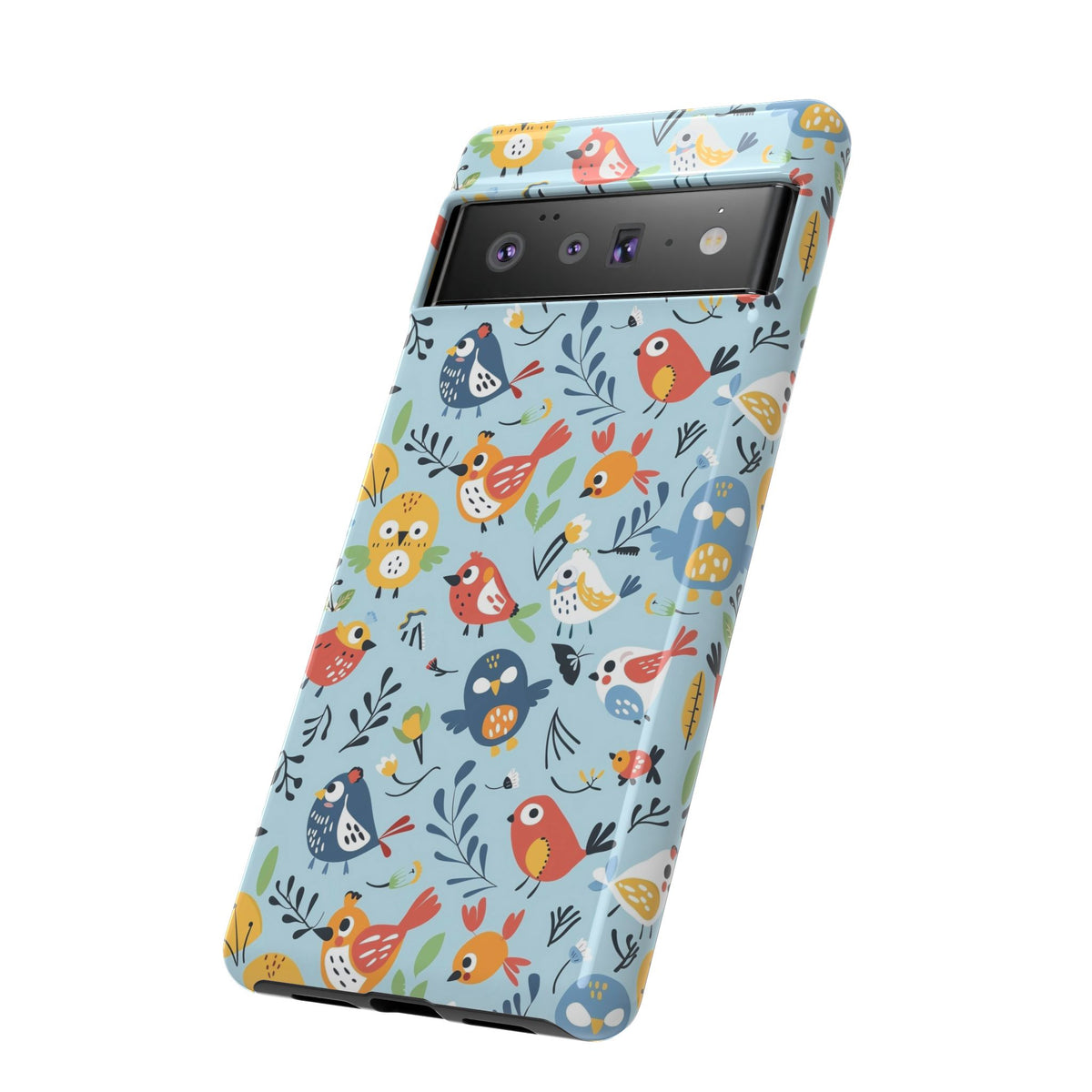 Birds Seamless Pattern Phone Case – Elegant and Timeless Avian Design 7