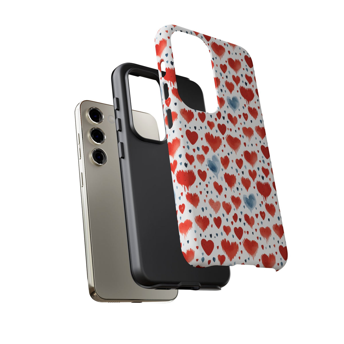 Heart Pattern Phone Case – Stylish & Loving Design for Your Device 227