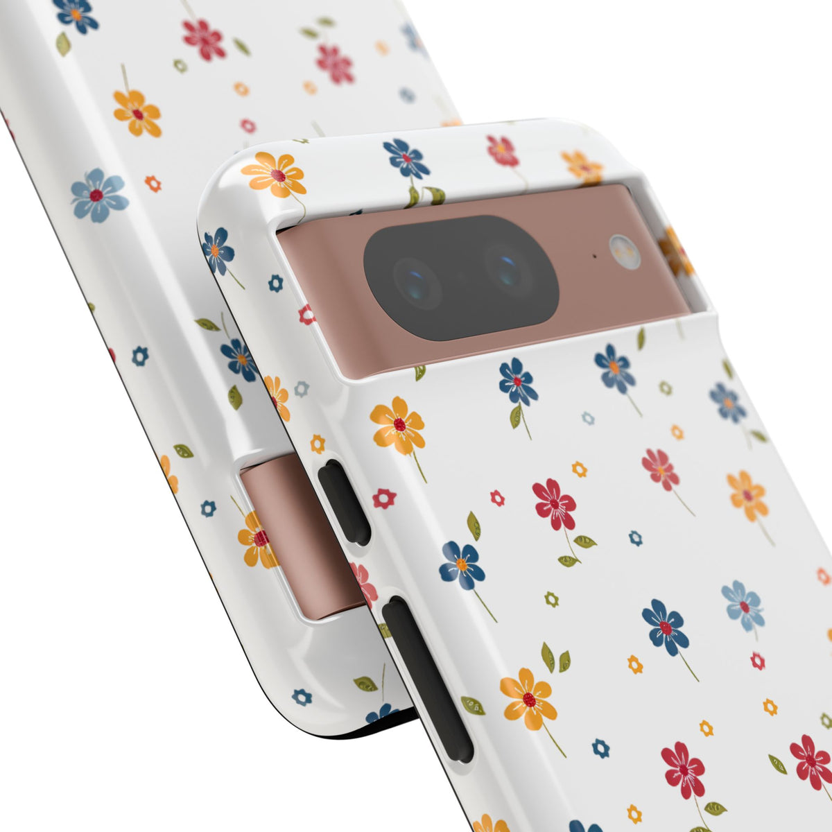 Wild Flowers Garden Stitch Phone Case – Nature-Inspired Floral Design