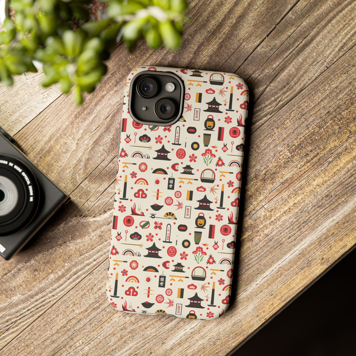 Japanese Pattern Phone Case – Elegant & Timeless Design for Your Phone 100