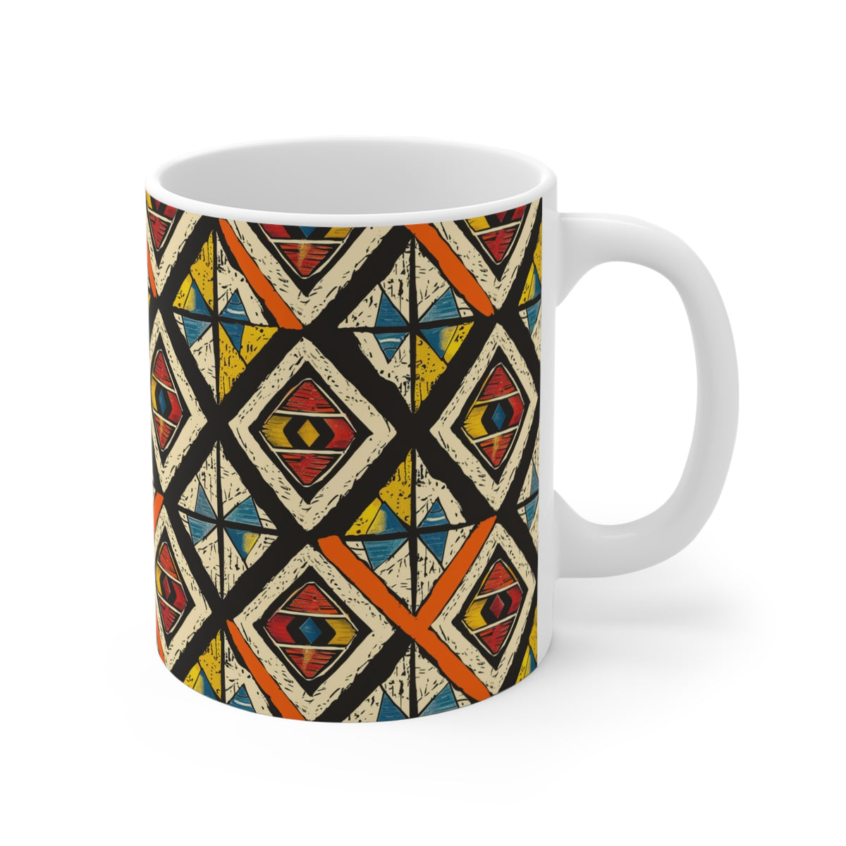 All-Over African Pattern Coffee Mug 556