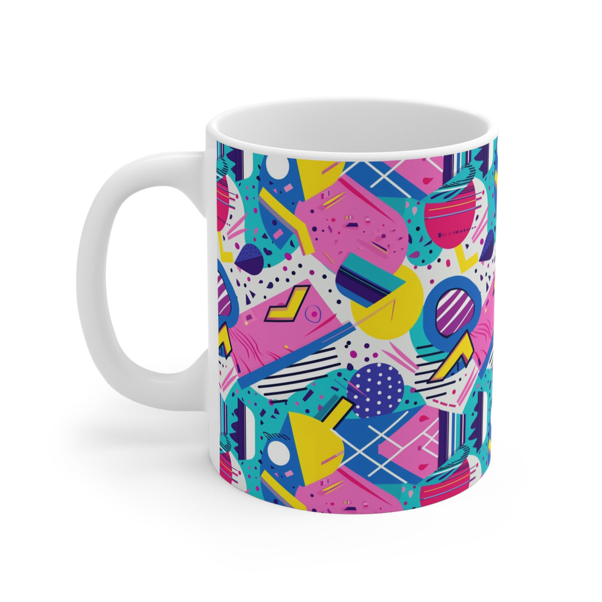 90s Retro Coffee Mug - Full Wrap Design 496