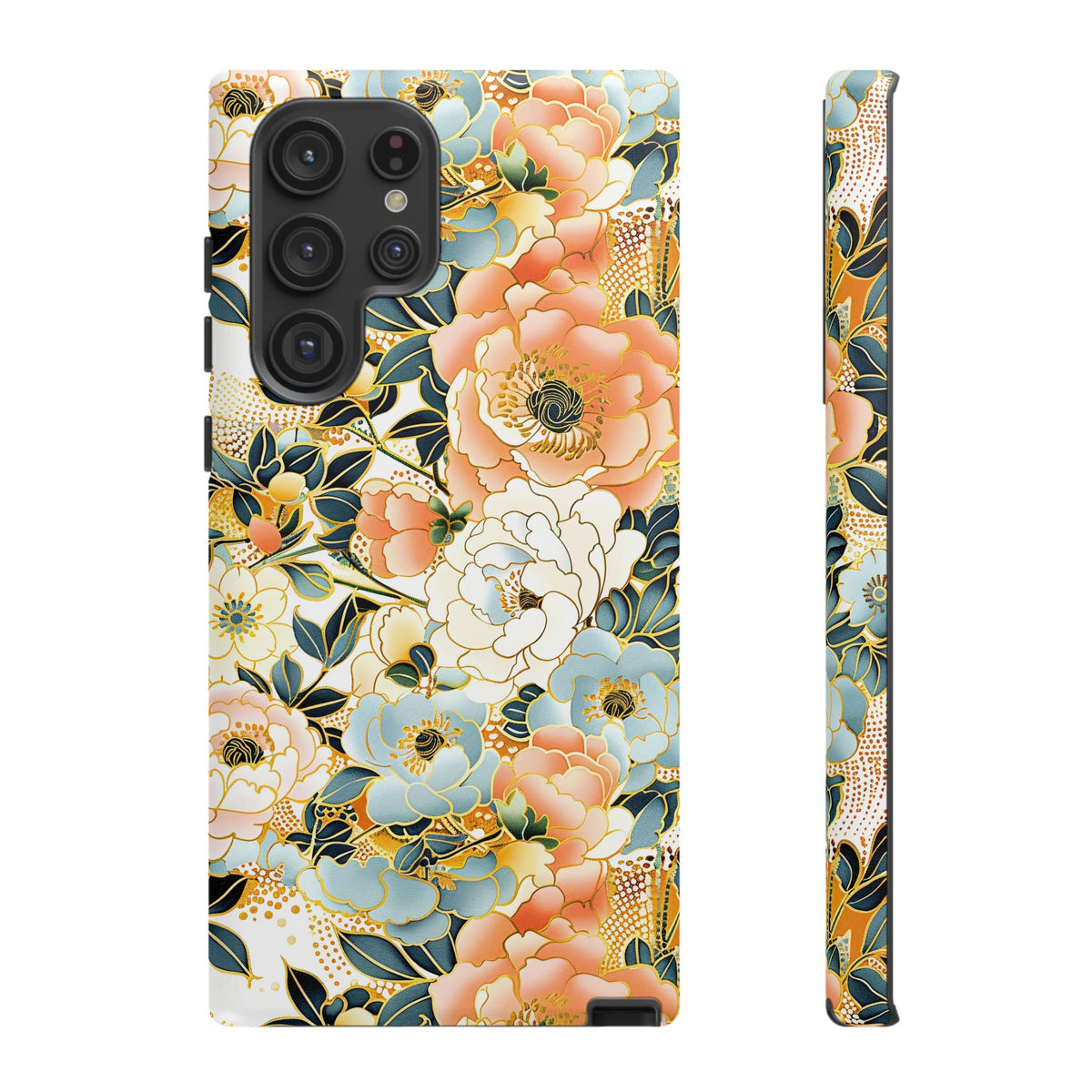 Japanese Blossom Asian Floral Design Phone Case – Elegant Floral Phone Cover 5