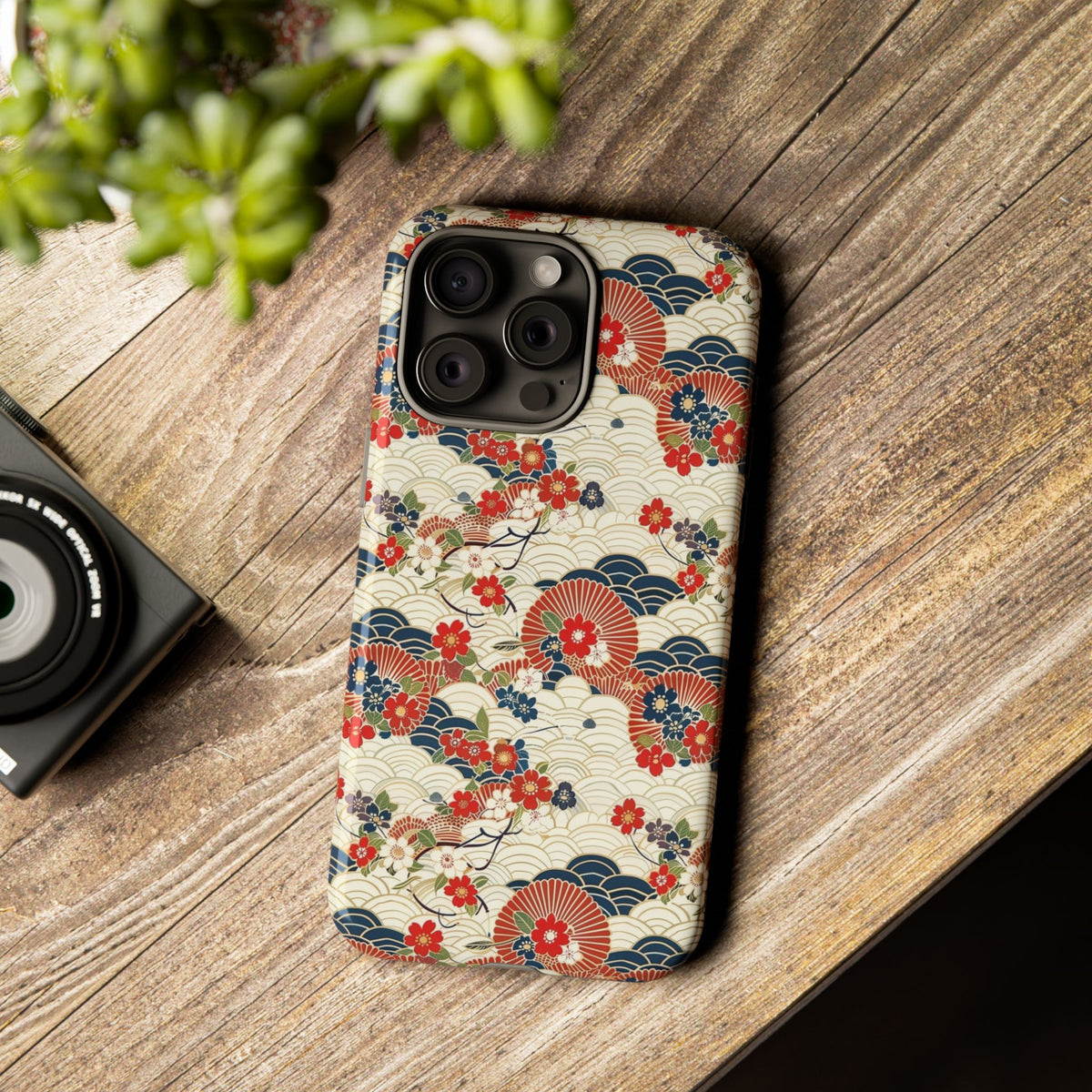 Japanese Pattern Phone Case – Elegant & Timeless Design for Your Phone 124