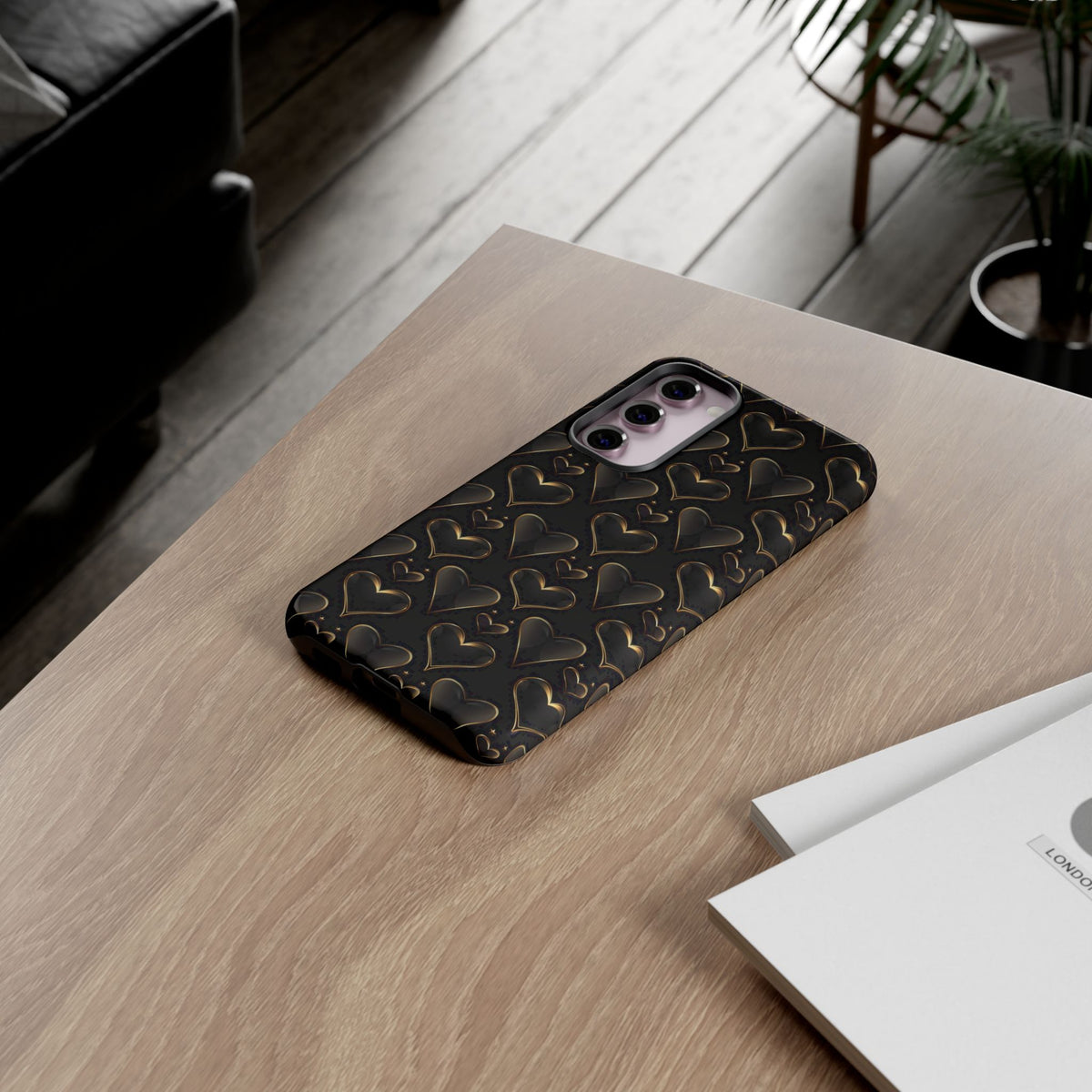 Heart Pattern Phone Case – Stylish & Loving Design for Your Device 362