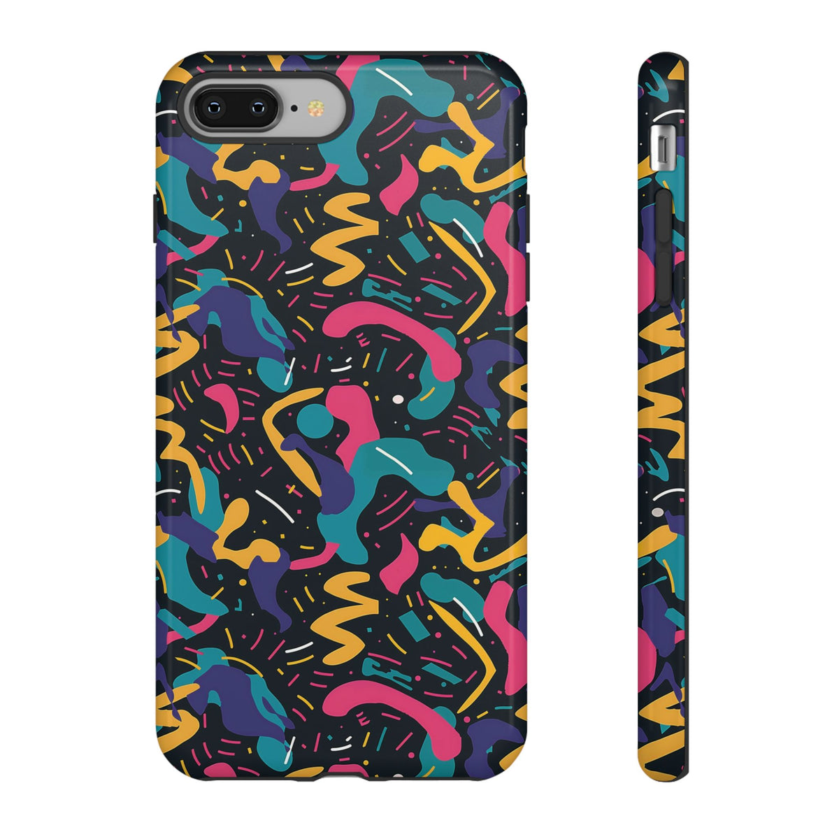 90s Themed Seamless Pattern Phone Case – Embrace Retro Style and Protection 235