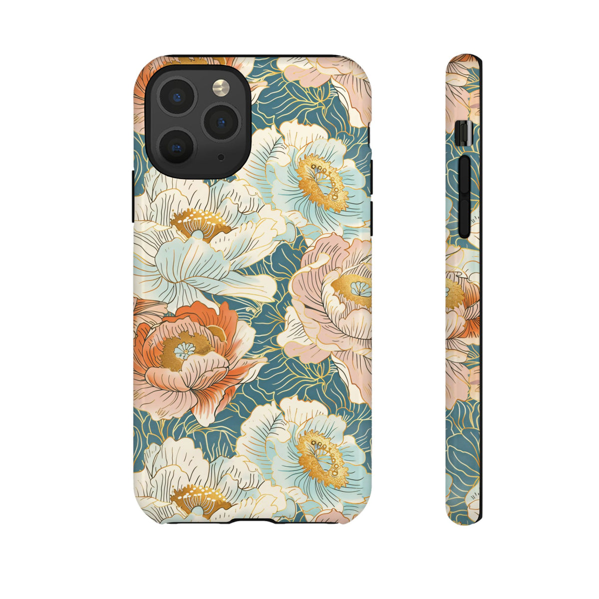 Japanese Blossom Asian Floral Design Phone Case – Elegant Floral Phone Cover 3