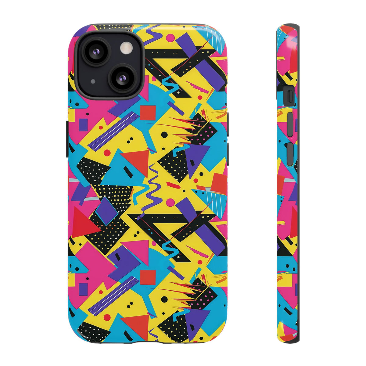 90s Themed Seamless Pattern Phone Case – Embrace Retro Style and Protection 223