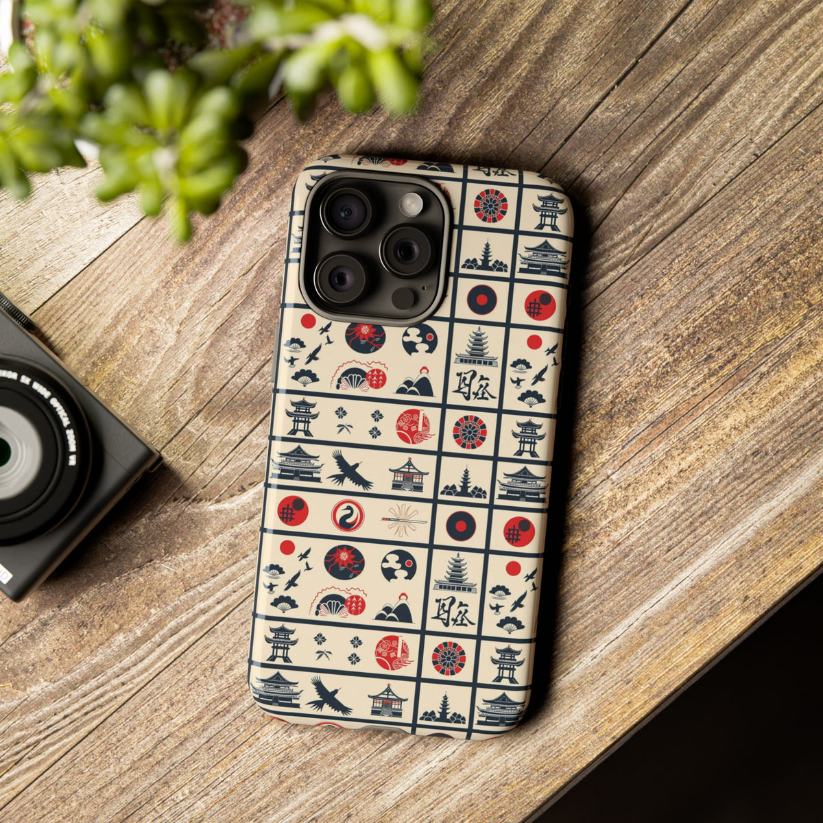 Japanese Pattern Phone Case – Elegant & Timeless Design for Your Phone 099