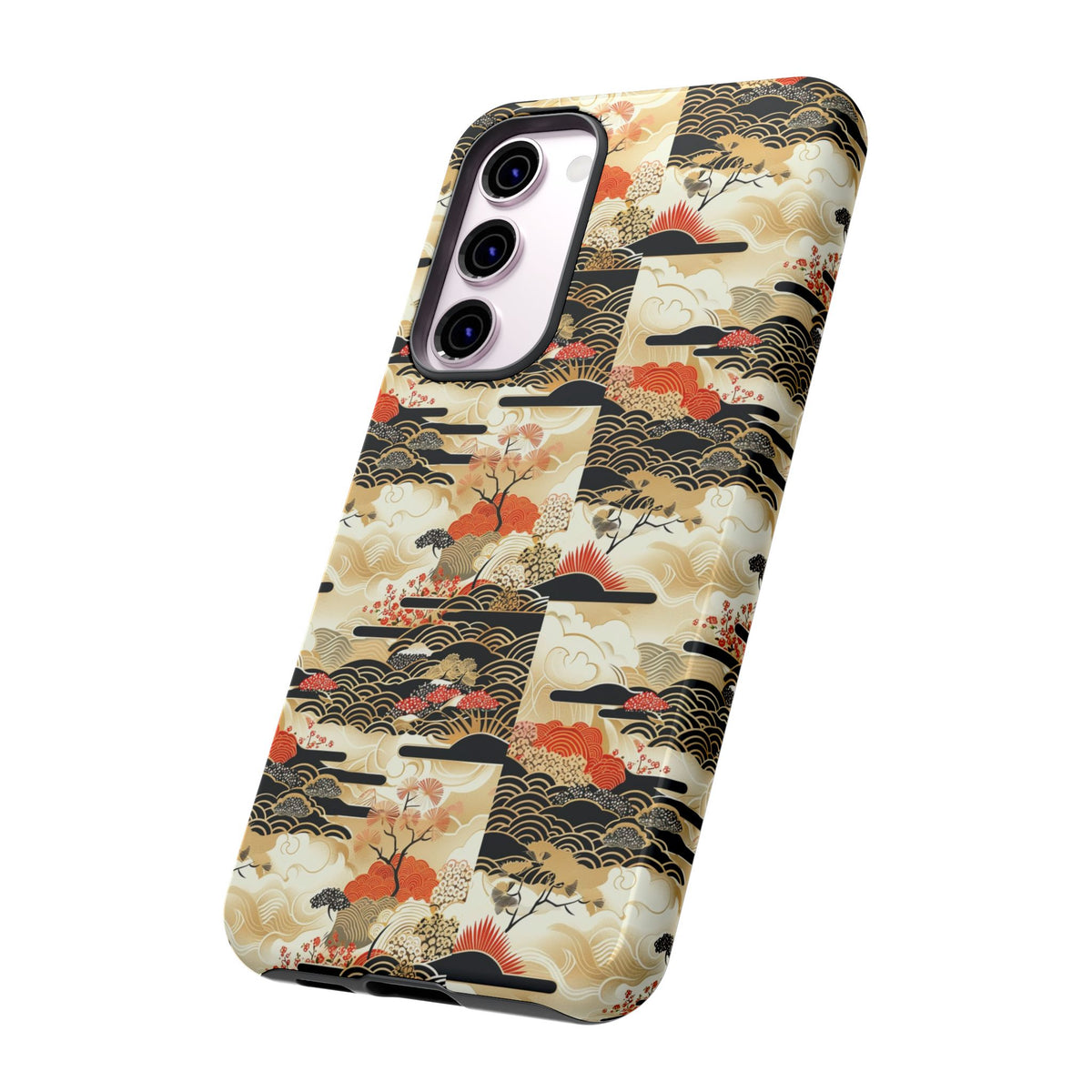 Japanese Pattern Phone Case – Elegant & Timeless Design for Your Phone 123