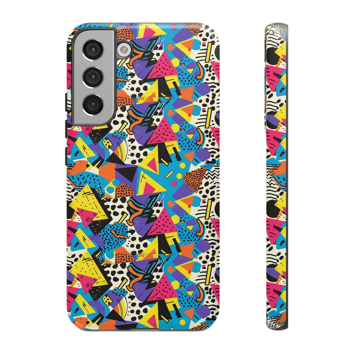 90s Themed Seamless Pattern Phone Case – Embrace Retro Style and Protection 231