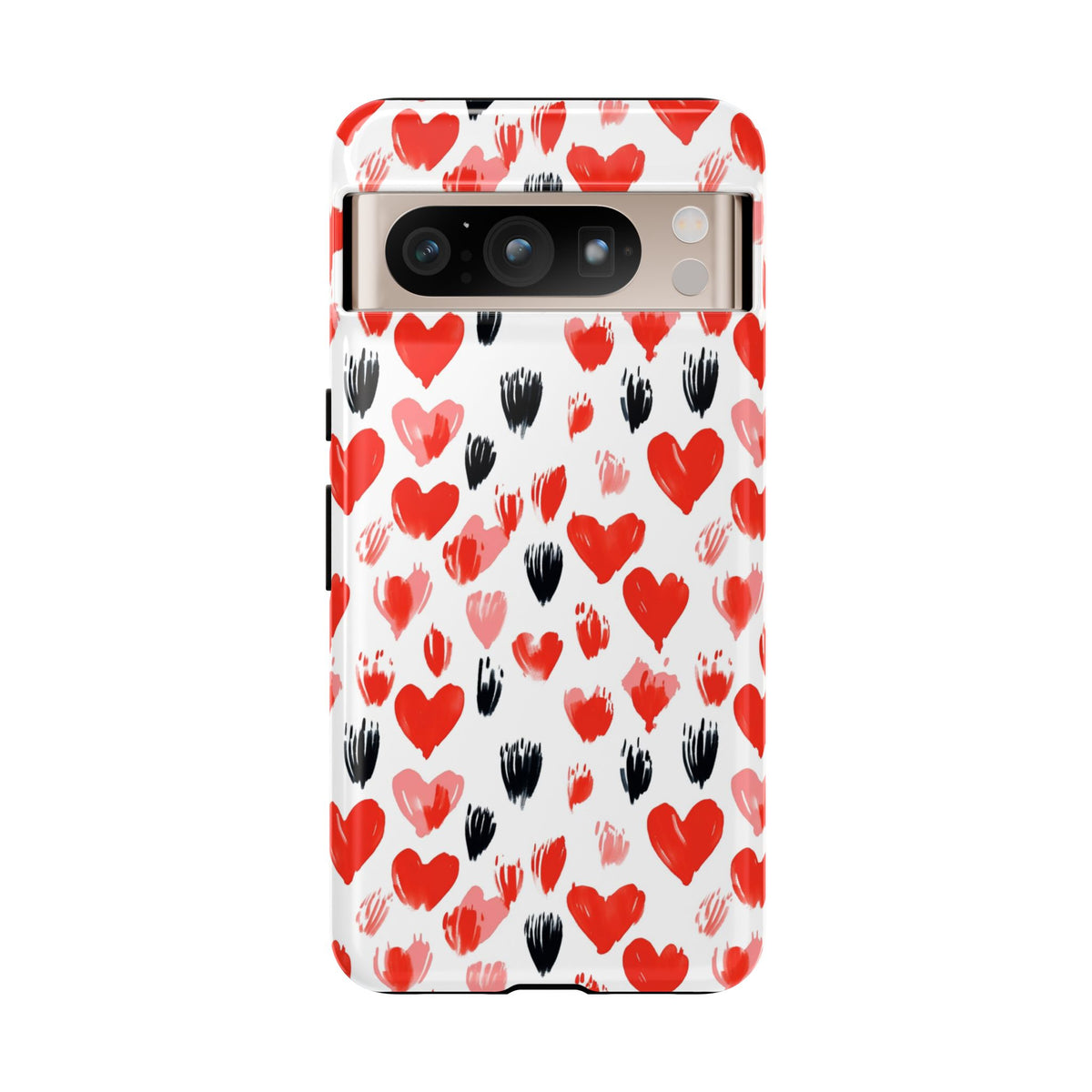 Heart Pattern Phone Case – Stylish & Loving Design for Your Device 366