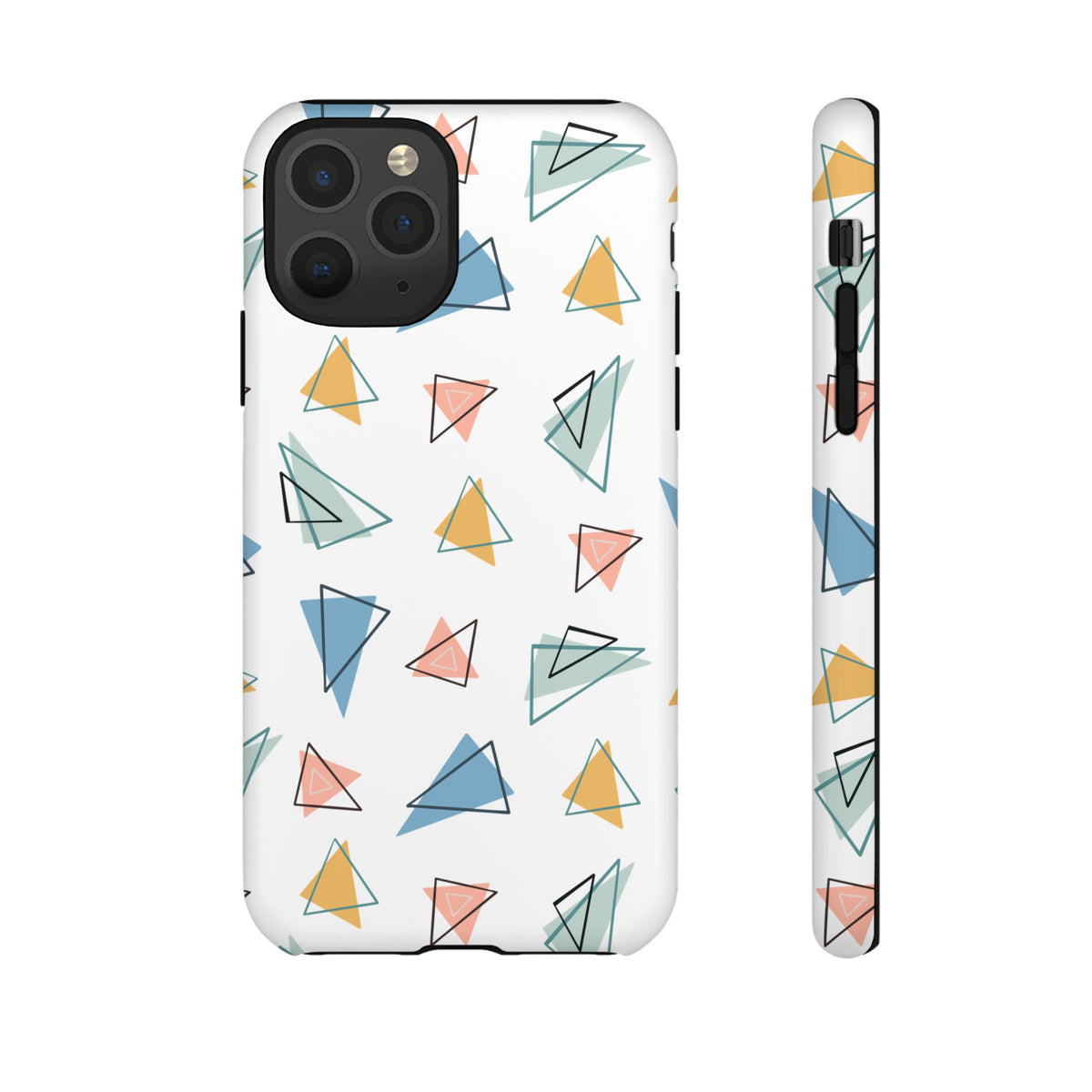 Triangle Pattern Phone Case – Modern & Durable Geometric Design