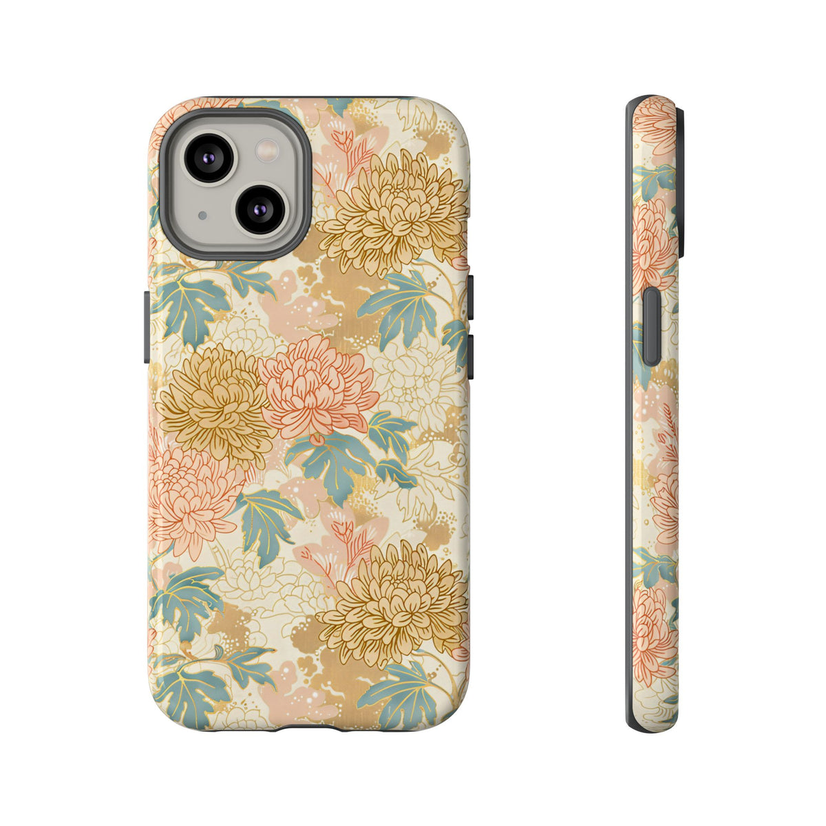 Japanese Blossom Asian Floral Design Phone Case – Elegant Floral Phone Cover