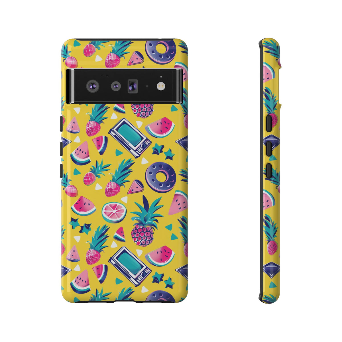 90s Themed Seamless Pattern Phone Case – Embrace Retro Style and Protection 255