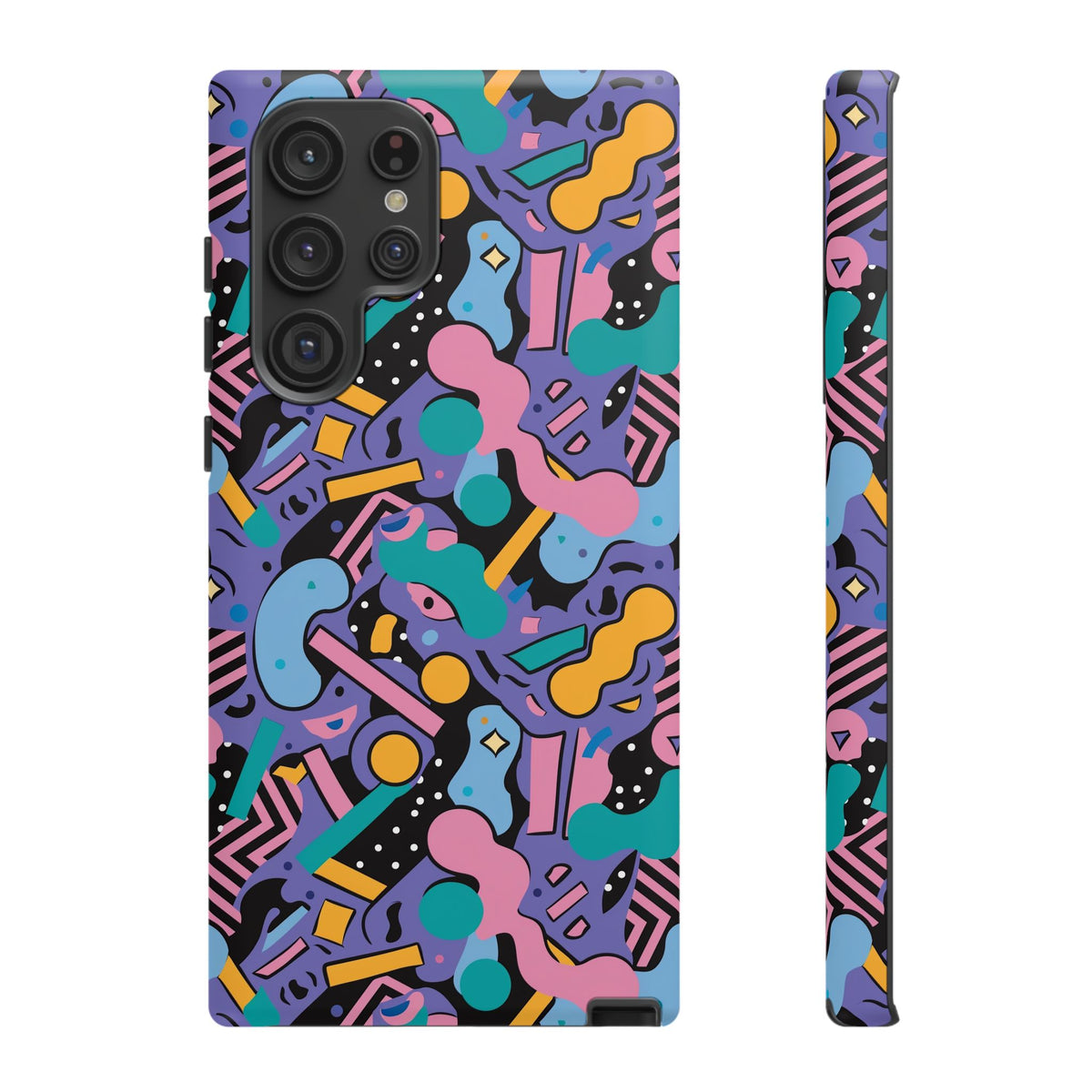 90s Themed Seamless Pattern Phone Case – Embrace Retro Style and Protection 234