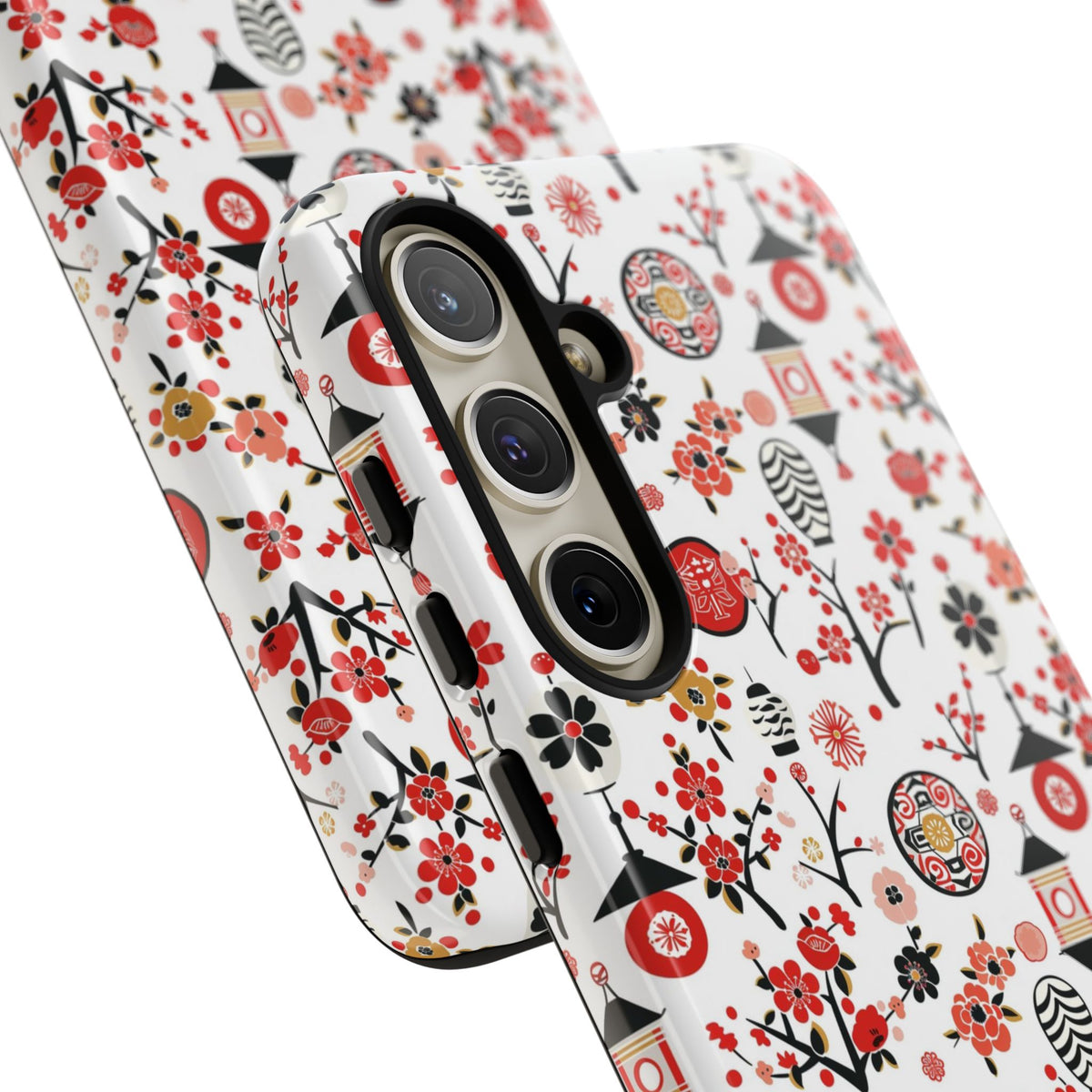 Japanese Pattern Phone Case – Elegant & Timeless Design for Your Phone 468