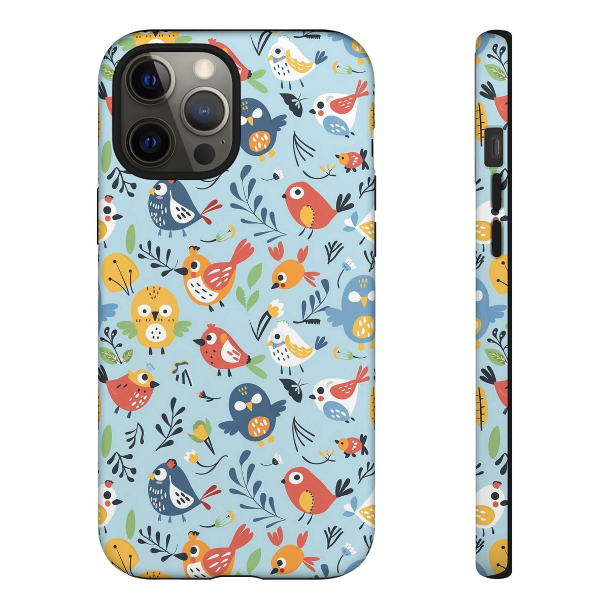 Birds Seamless Pattern Phone Case – Elegant and Timeless Avian Design 7