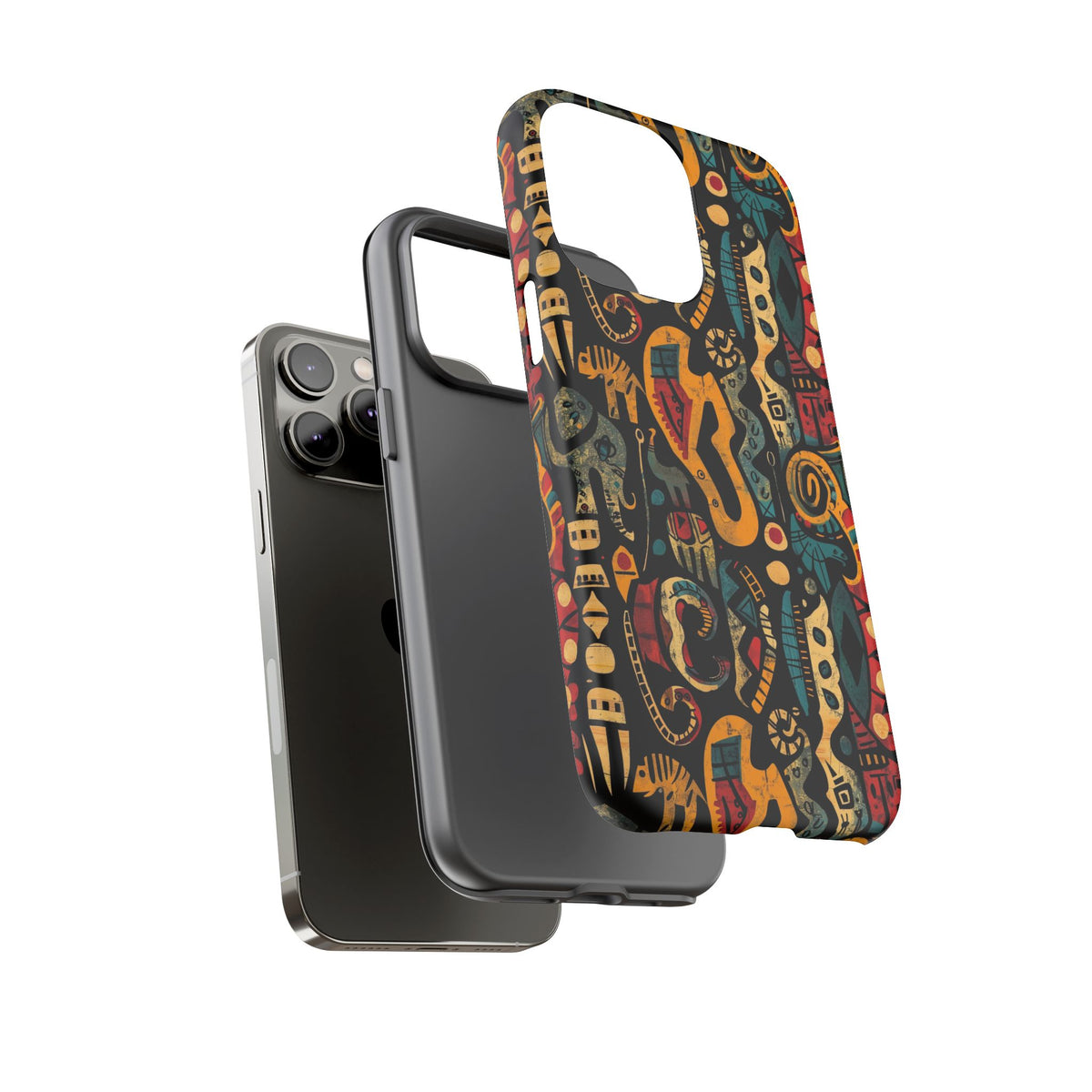 Stylish African Pattern Phone Case – Unique and Vibrant Protection 153