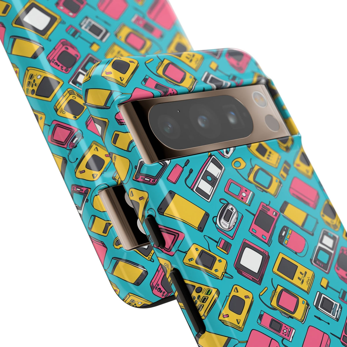 90s Themed Seamless Pattern Phone Case – Embrace Retro Style and Protection 237