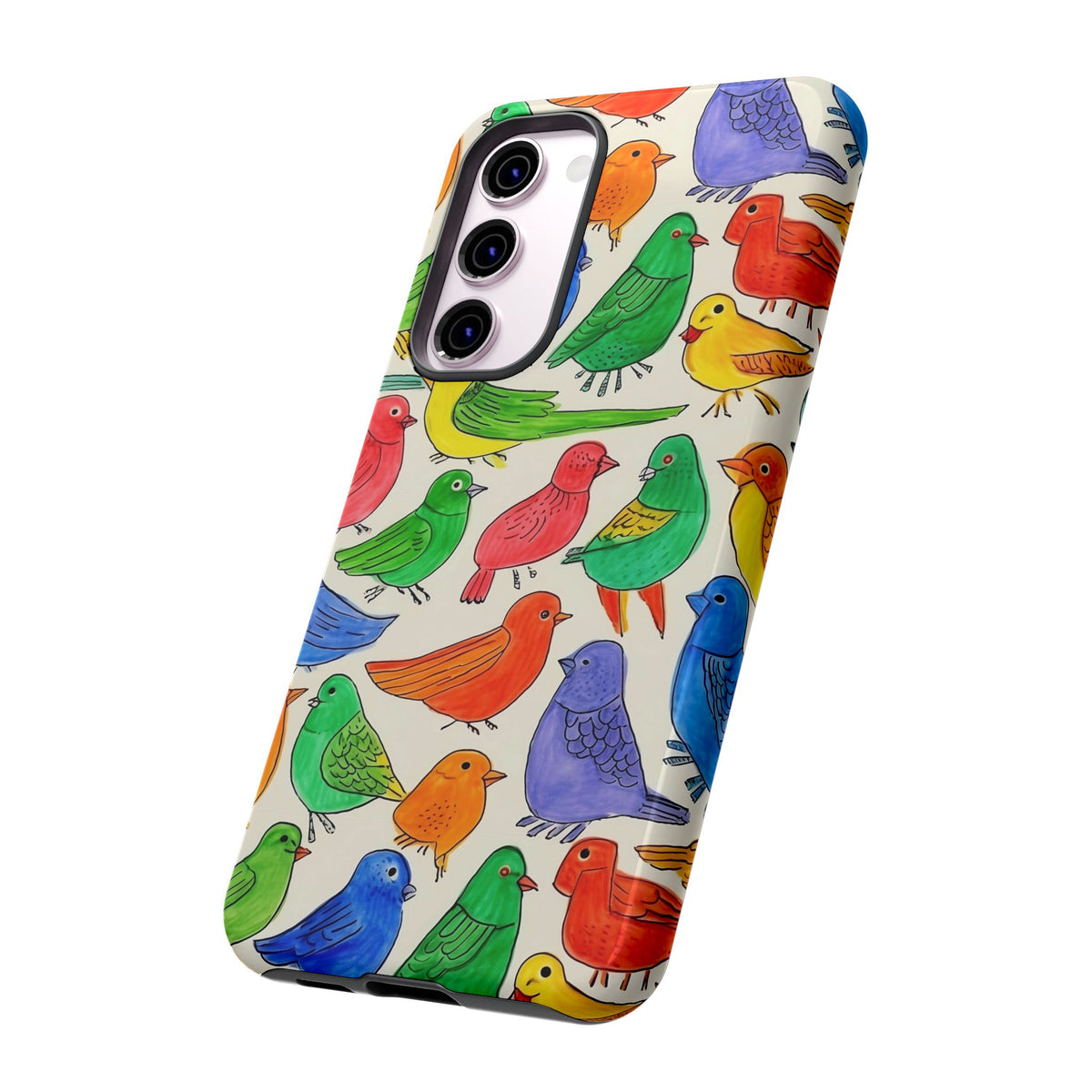 Birds Seamless Pattern Phone Case – Elegant and Timeless Avian Design 2