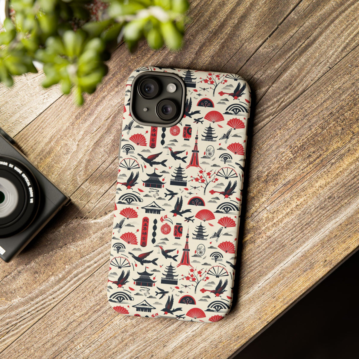 Japanese Pattern Phone Case – Elegant & Timeless Design for Your Phone 067